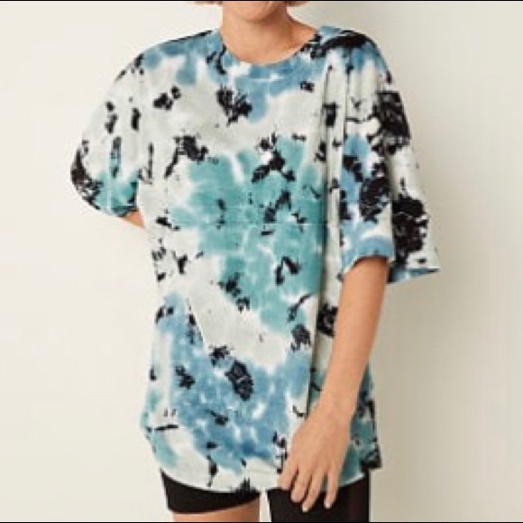 PINK Victoria's Secret Tops - New! Pink Varsity Short Sleeve Crew Tee